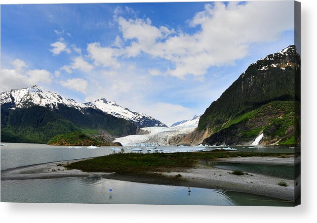 Mendenhall Acrylic Print featuring the photograph Mendenhall Glacier by Keith Gondron