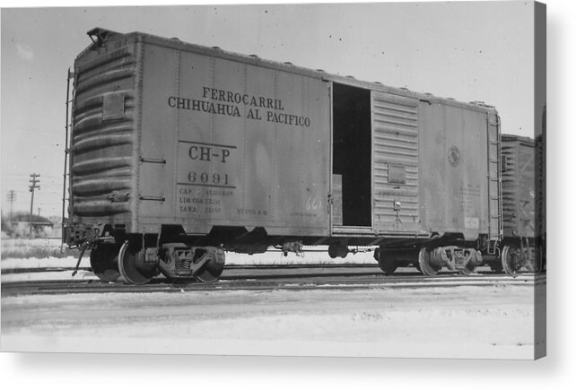 Freight Acrylic Print featuring the photograph Mexican Box Car by Chicago and North Western Historical Society