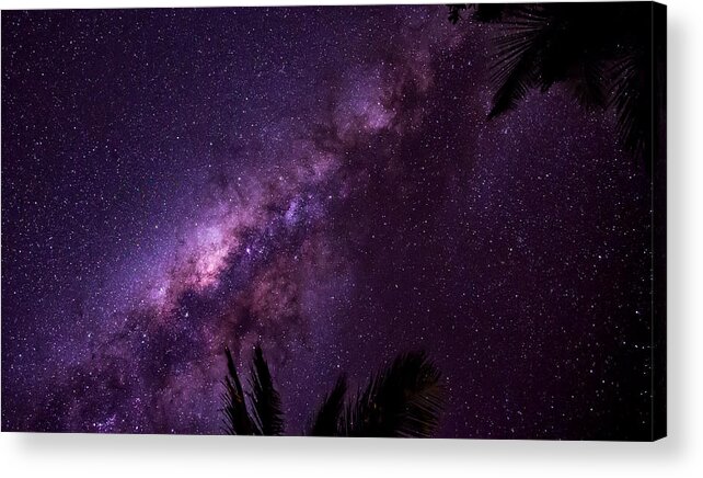 Astrophotography Acrylic Print featuring the photograph Milky Way Over Mission Beach Narrow by Avian Resources