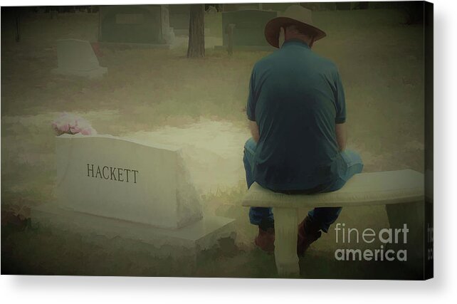 Grief Acrylic Print featuring the photograph Missing You by D Hackett