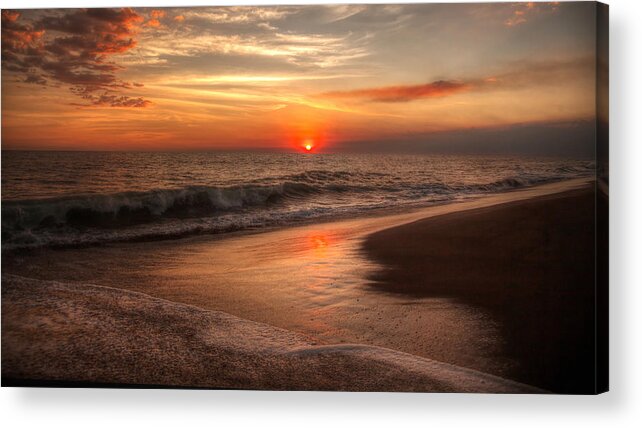  Acrylic Print featuring the photograph Monterrico Sunset by Stephen Dennstedt