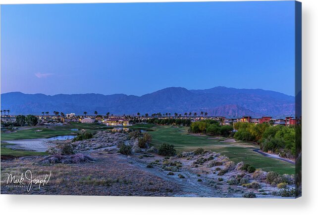 Morning Acrylic Print featuring the photograph Morning on the Course by Mark Joseph