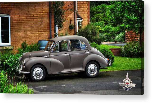 Morris Acrylic Print featuring the photograph Morris Minor by Pennie McCracken