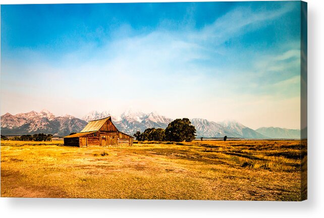 Wyoming Acrylic Print featuring the photograph Moulton Barn by Cathy Donohoue