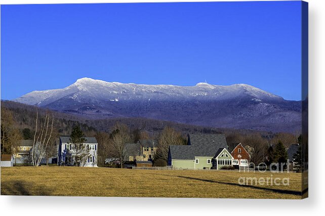Vermont Acrylic Print featuring the photograph Mount Mansfield by Scenic Vermont Photography