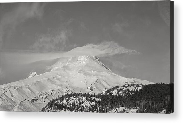 Faa_export Acrylic Print featuring the photograph Mt Hood from White River by Kunal Mehra