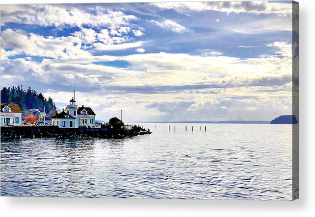 Mukilteo Acrylic Print featuring the photograph Mukilteo Lighthouse by Steph Gabler