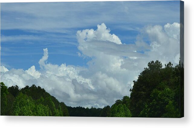 Clouds Acrylic Print featuring the photograph Natural Clouds by Eileen Brymer