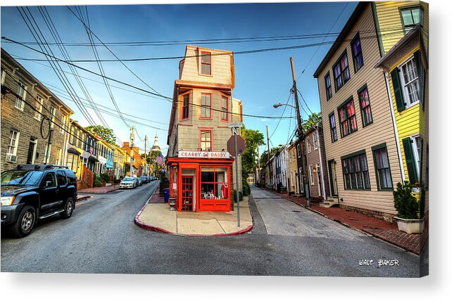 Annapolis Acrylic Print featuring the photograph Old School Annapolis by Walt Baker