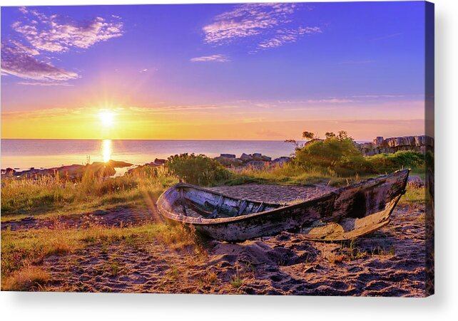 Baltic Acrylic Print featuring the photograph On the last shore by Dmytro Korol