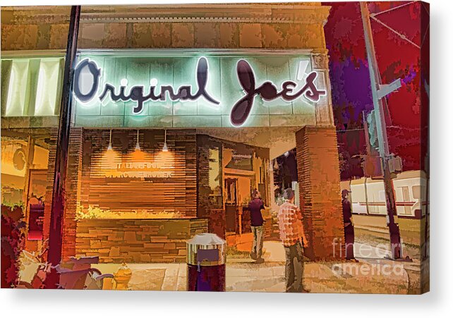 Architecture Acrylic Print featuring the photograph Original Joe's Dynamic by Chuck Kuhn