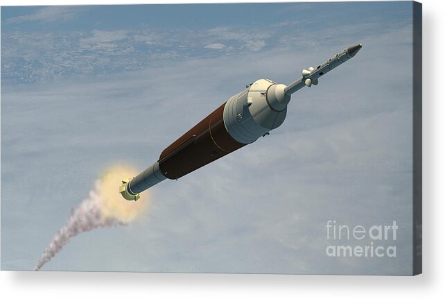 Orion Acrylic Print featuring the photograph Orion Liftoff by Nasa