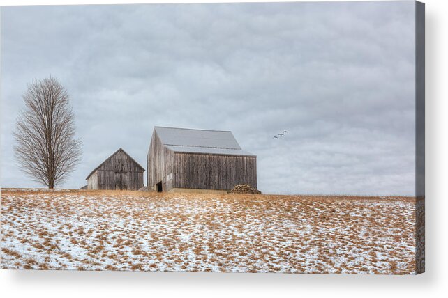 Barn Acrylic Print featuring the photograph Overcast by Bill Wakeley