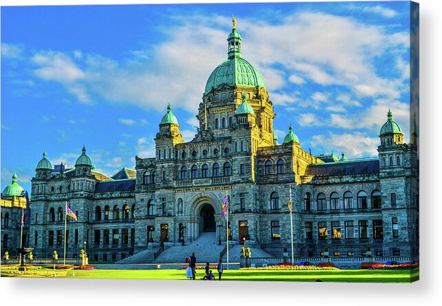 Buildings Acrylic Print featuring the photograph Parliament Victoria BC by Jason Brooks