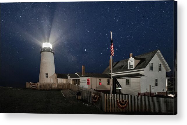 Maine Acrylic Print featuring the photograph Pemaquid Point Light Flare by Colin Chase