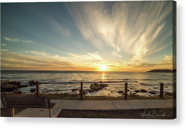  Acrylic Print featuring the photograph Pismo Beach Sunset 2 by Wendy Carrington