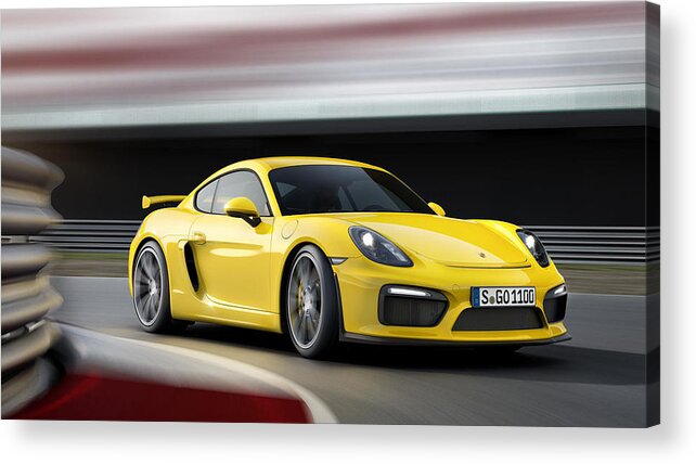 Porsche Cayman Gt4 Acrylic Print featuring the photograph Porsche Cayman GT4 by Jackie Russo