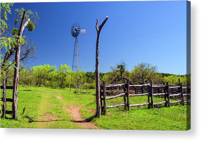 Click Gap Acrylic Print featuring the photograph Ranch at Click Gap II by Greg Reed