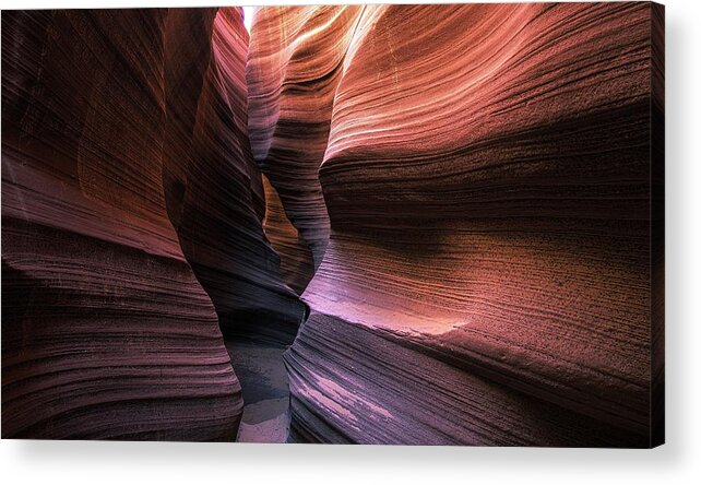 Slot Canyon Acrylic Print featuring the photograph Rattlesnake Canyon by Rand Ningali