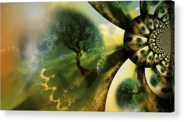  Acrylic Print featuring the digital art Reflections by Digital Art Cafe