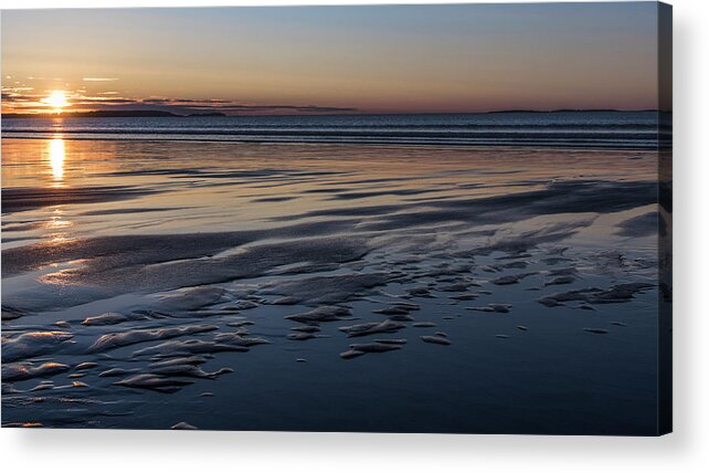 Sand Acrylic Print featuring the photograph Rippled Sunrise by Holly Ross