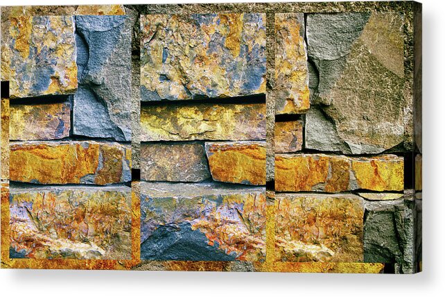 Collage Acrylic Print featuring the photograph Rock Steady II by Jessica Jenney