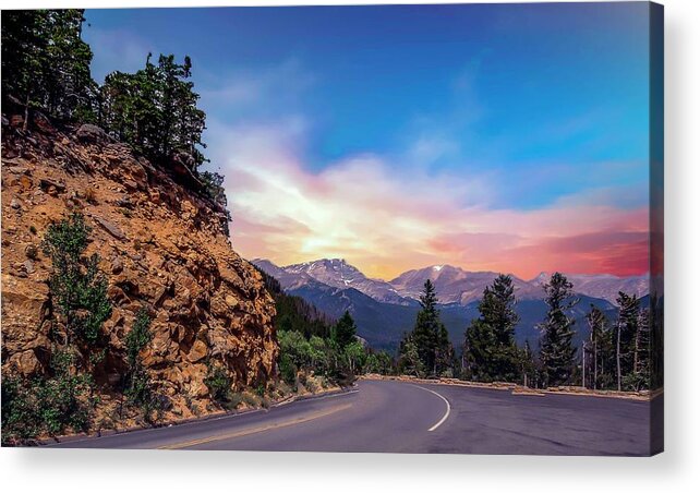 Colorado Acrylic Print featuring the photograph Rocky Mountain High Road by G Lamar Yancy