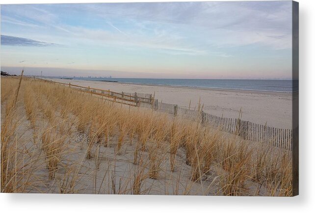 Sea Isle City Acrylic Print featuring the photograph Sea Isle City, N J, Beach by Judith Rhue