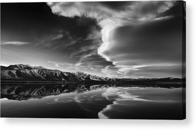 Mono Lake Acrylic Print featuring the photograph Sierra Cloudbank by Joseph Smith