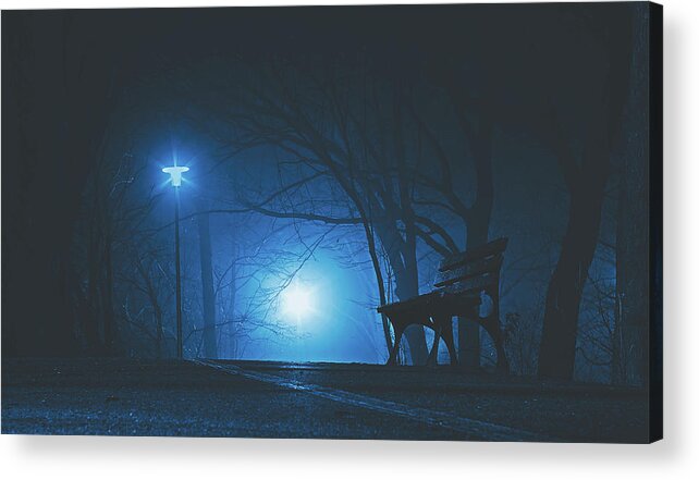 Night Acrylic Print featuring the photograph Solitude by Mountain Dreams