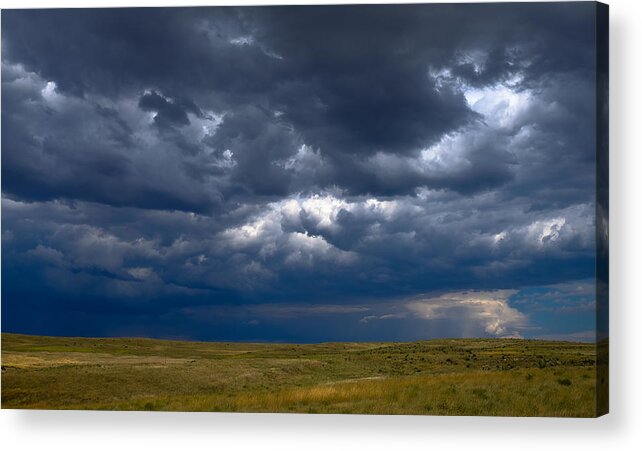 Clouds Acrylic Print featuring the photograph Storm Clouds to the East by Monte Stevens
