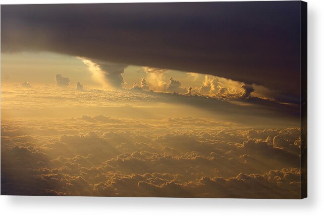 Clouds Acrylic Print featuring the photograph Summer Clouds by Brooke Bowdren