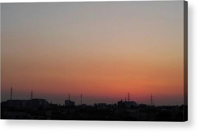 Sky Acrylic Print featuring the photograph Sundown #2 by Kumiko Izumi