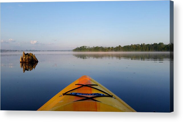 Kayak Acrylic Print featuring the photograph Sunrise Kayaking 3 by Brook Burling