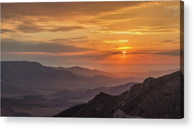 Sunrise Acrylic Print featuring the photograph Sunrise over Anza-Borrego Desert by Joseph Smith