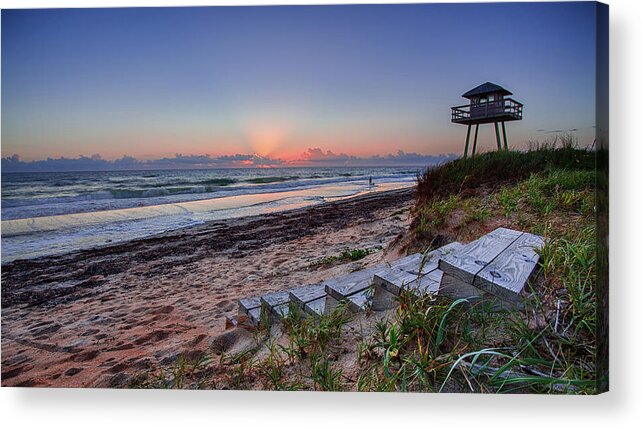Landscape Acrylic Print featuring the photograph Sunrise Stairs by Dillon Kalkhurst
