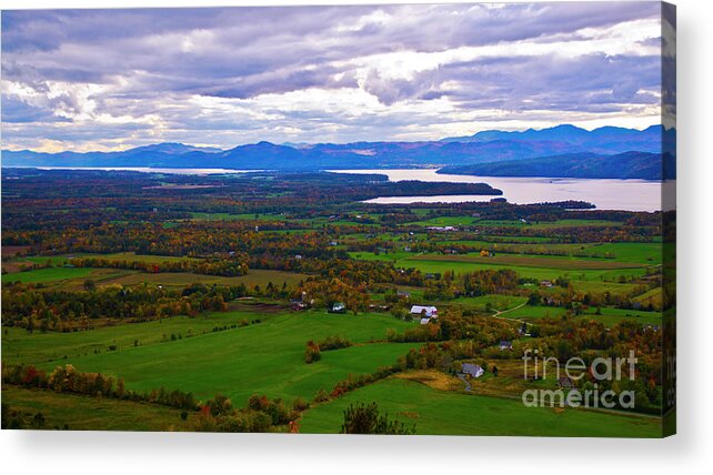 Fall Foliage Acrylic Print featuring the photograph The Champlain Valley by Scenic Vermont Photography
