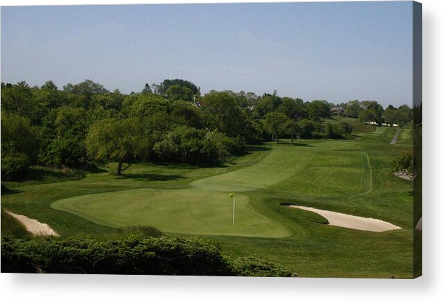Golf Acrylic Print featuring the photograph The Eighteenth at Montauk Downs by Christopher J Kirby