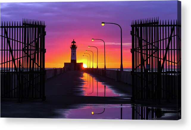 Gates Acrylic Print featuring the photograph The Gates of Dawn by Mary Amerman