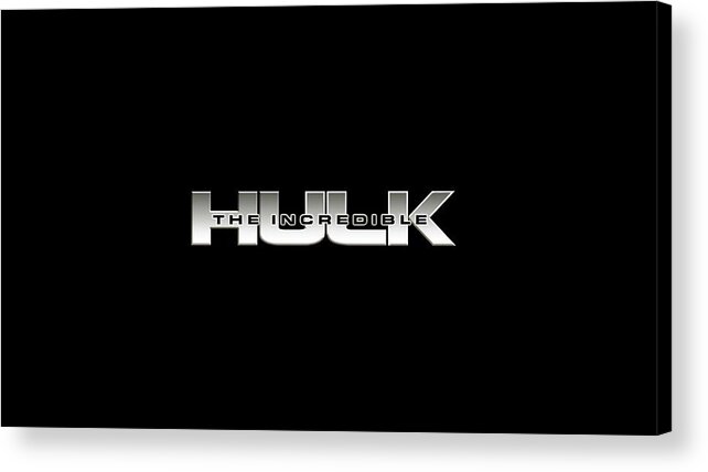 The Incredible Hulk Acrylic Print featuring the digital art The Incredible Hulk by Super Lovely