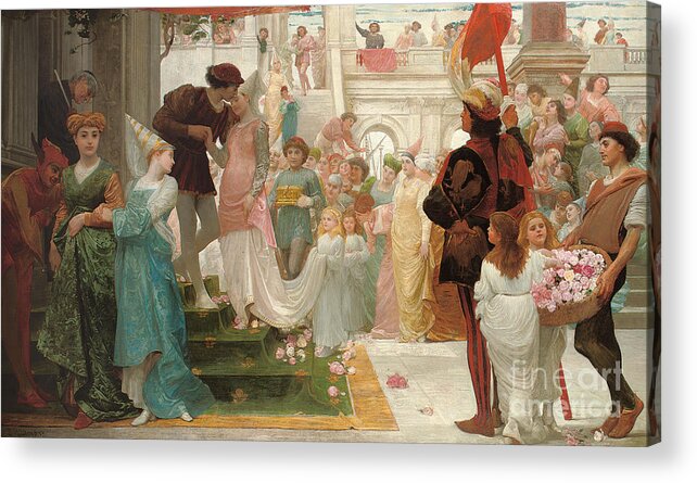 Prince Acrylic Print featuring the painting The Prince's Choice by Thomas Reynolds Lamont
