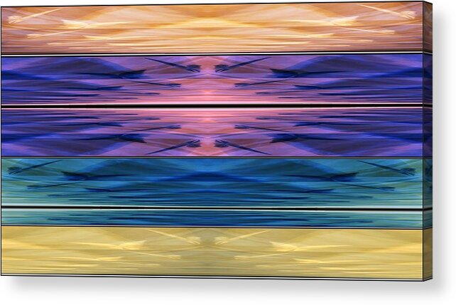 The Turning World Acrylic Print featuring the digital art The Turning World by Geoff Simmonds