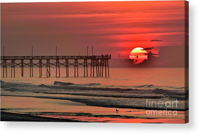 Sunrise Acrylic Print featuring the photograph Topsail Moment by DJA Images