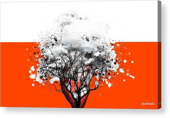 Tree Acrylic Print featuring the digital art Tree Of Feelings by Paulo Zerbato