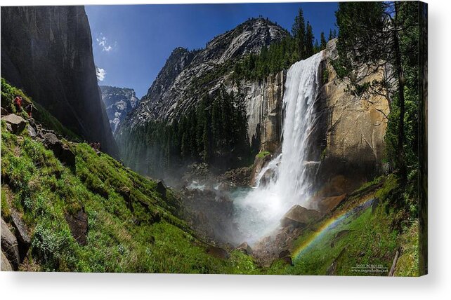 Vernal Fall Acrylic Print featuring the photograph Vernal Fall by Jackie Russo