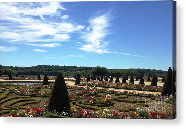 Gardens Acrylic Print featuring the photograph Versailles Palace Gardens by Therese Alcorn