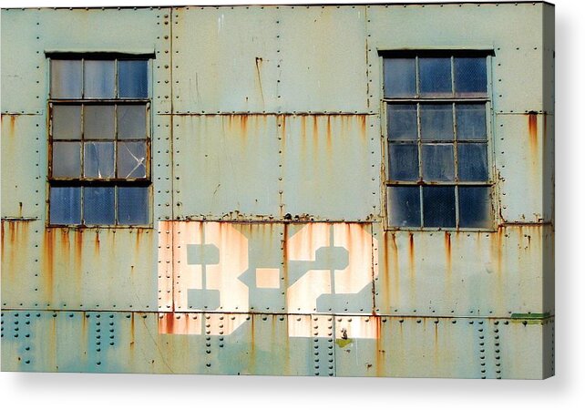 Machinery Acrylic Print featuring the photograph View B-2 by Ben Freeman