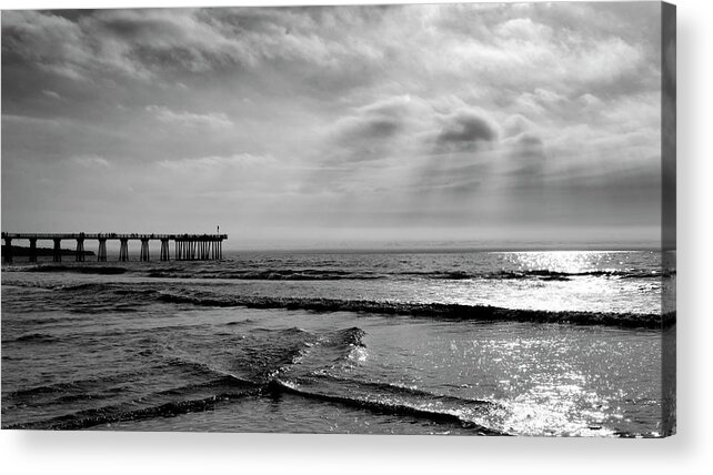 Hermosa Acrylic Print featuring the photograph Walking by Hermosa by Michael Hope