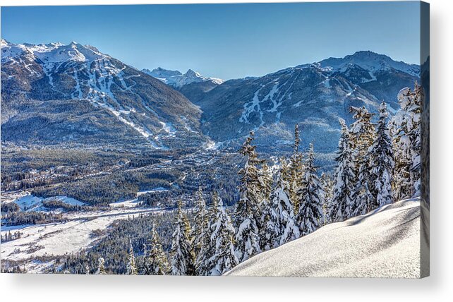 Whistler Acrylic Print featuring the photograph Whistler Blackcomb Winter Wonderland by Pierre Leclerc Photography