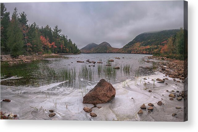Maine Acrylic Print featuring the photograph Autumn In Maine 11 #1 by Robert Fawcett
